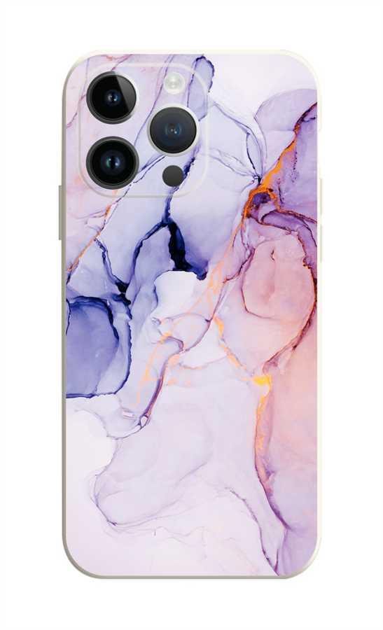TopQ Kryt iPhone 14 Pro Mramor ružovo-fialový 110931 Kryt na mobil