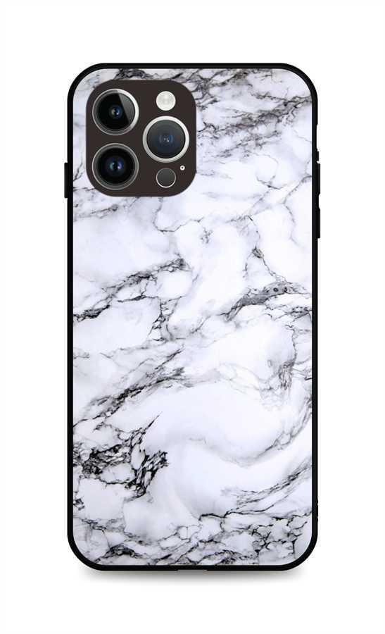 TopQ Kryt LUXURY iPhone 14 Pro pevný Marble White 111290 Kryt na...