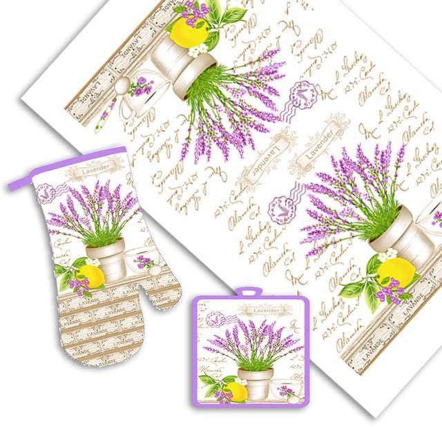 TORO Kuchynská súprava LEVANDUĽA Chňapka