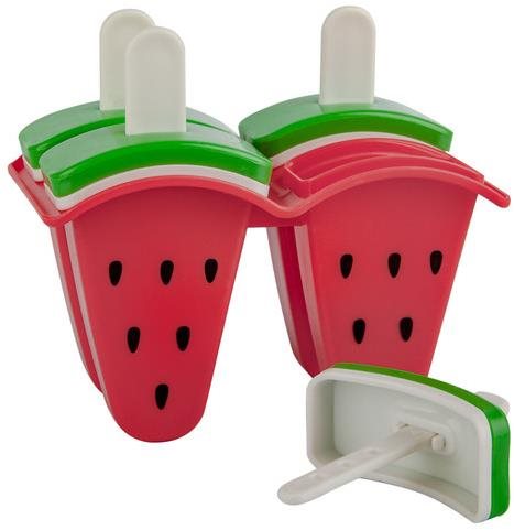 TORO Form für Eis am Stiel aus Kunststoff 4-tlg., Wassermelone Form...