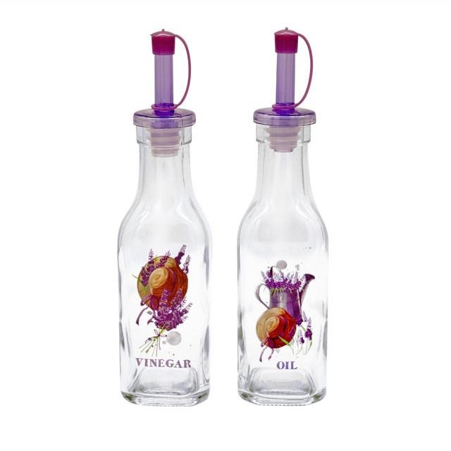 Toro Levandule Fľaša na olej a ocot 2 ks 180 ml, nová sklo Menážka