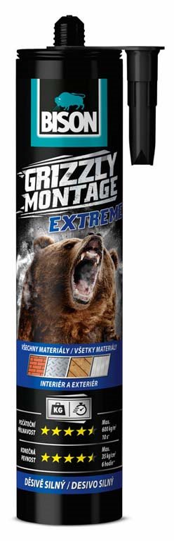 BISON GRIZZLY MONTAGE EXTREME WHITE 435 g Lepidlo
