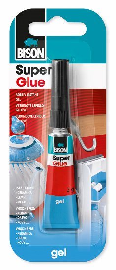 BISON SUPER GLUE GEL 2 g Jumbo Card Sekundové lepidlo