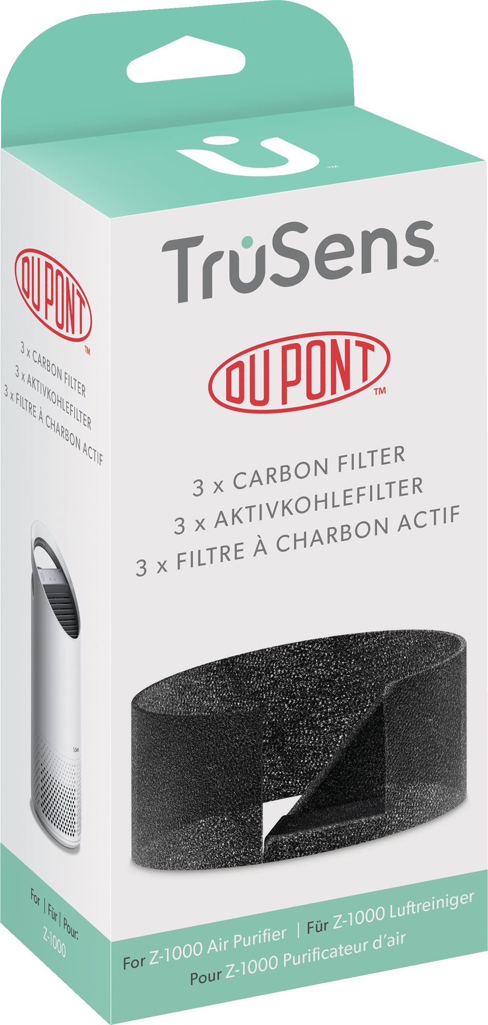 Leitz TruSens Carbon Filter Z-1000 - 3 Stück Luftreinigungsfilter