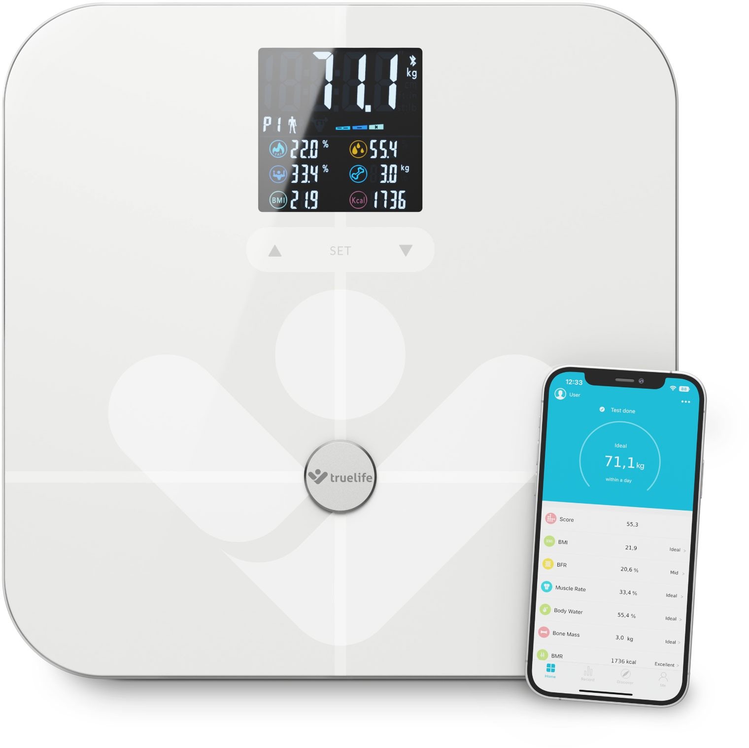 TrueLife FitScale W7 BT White Osobná váha