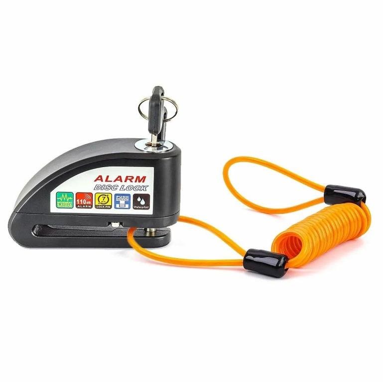 TXR Zámok na motorku s alarmom 110db TXR čierny Zámok na motorku