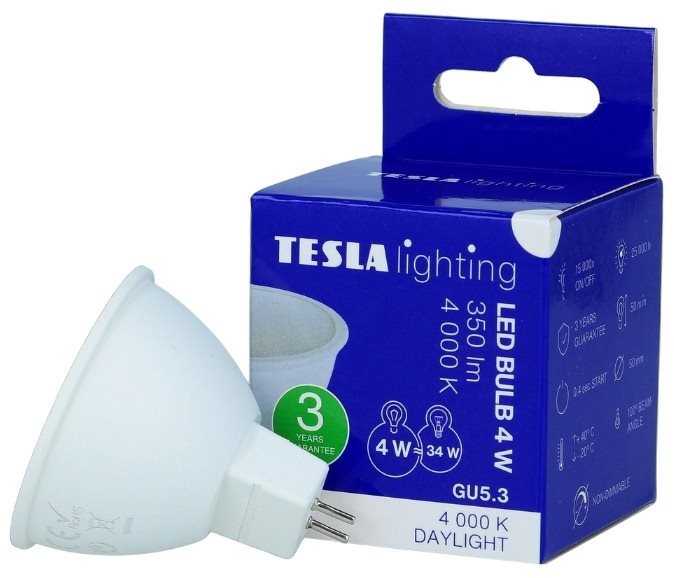 Tesla LED žiarovka GU5, 4 W LED žiarovka