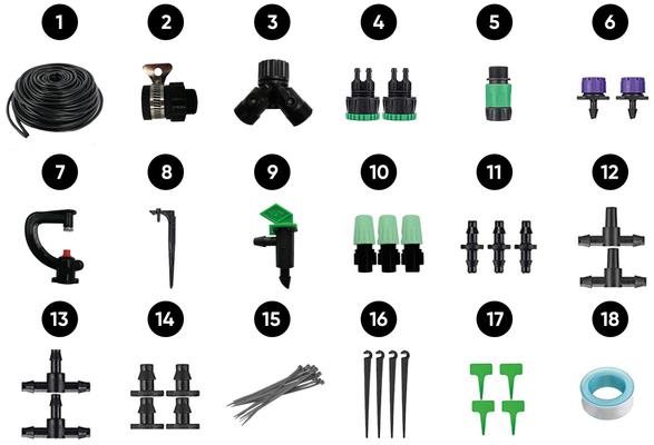 Tesla Irrigation Accessories Set Öntöző készlet