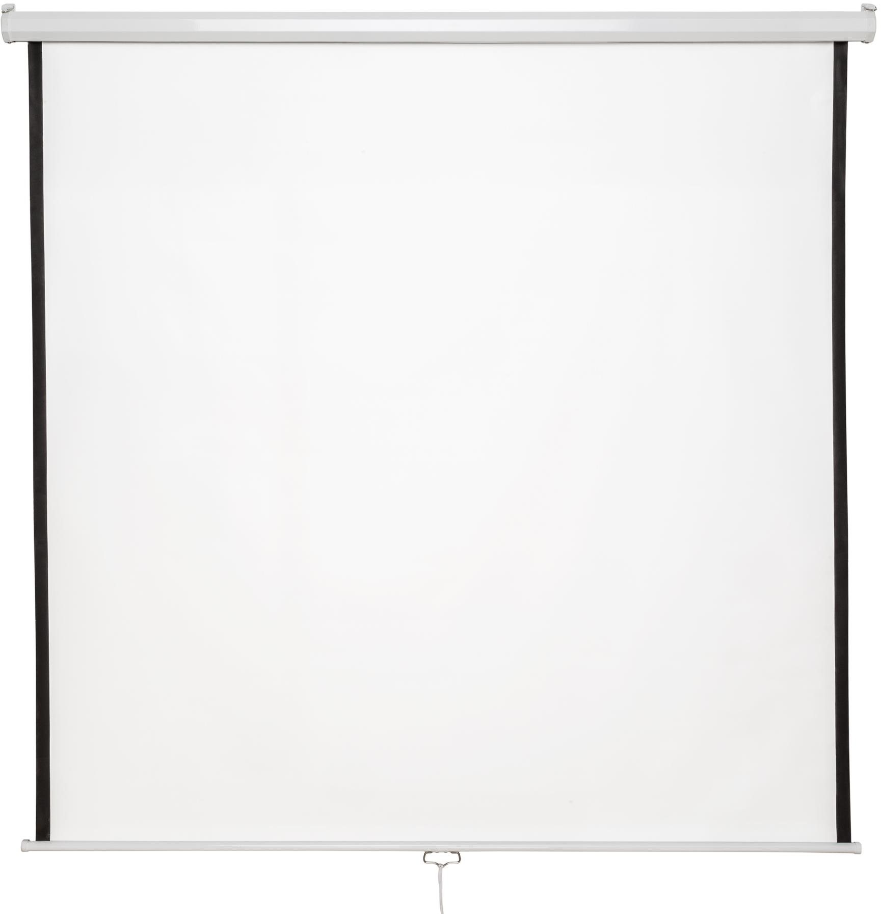 Tectake Nástenné projekčné plátno roletové – 178×178 cm Premietacie...