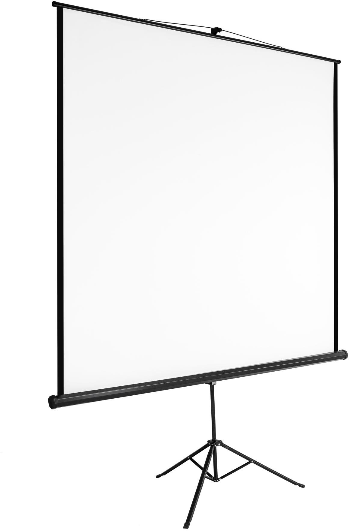 Tectake Projekčné plátno so statívom – 152 × 152 cm Premietacie...