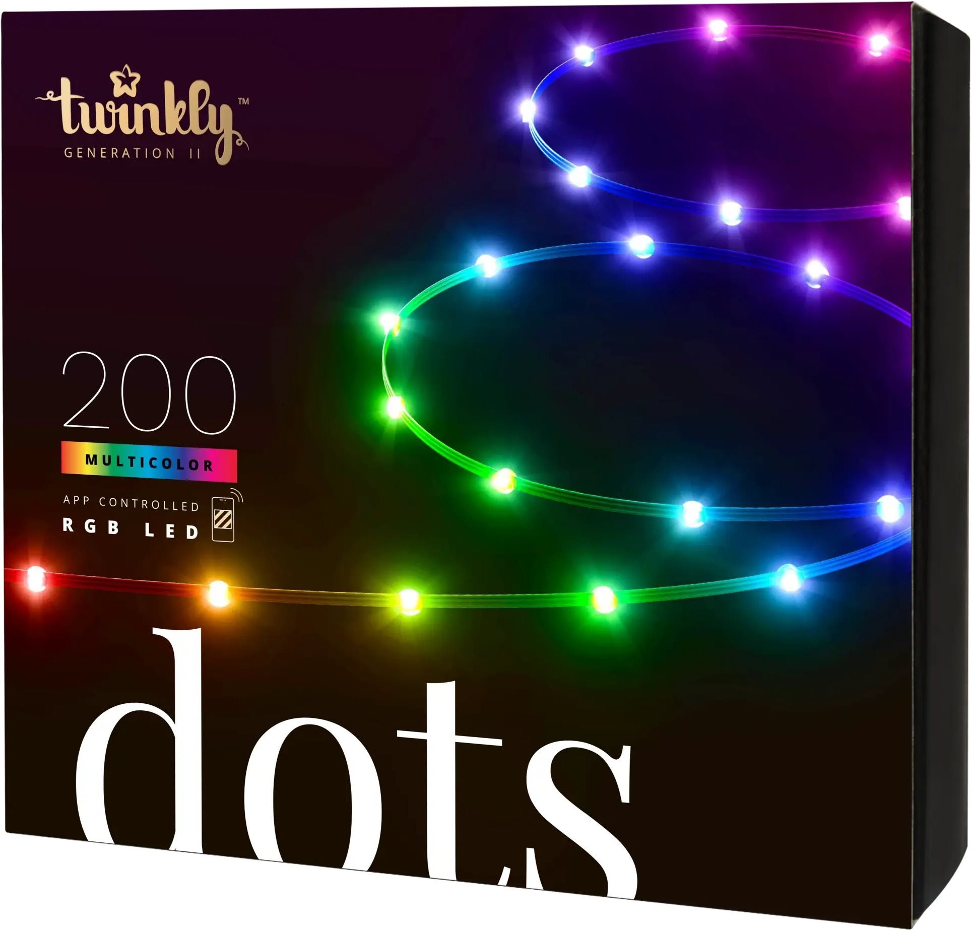 TWINKLY DOTS bodový pásik 200LED, 10 m, B LED pásik
