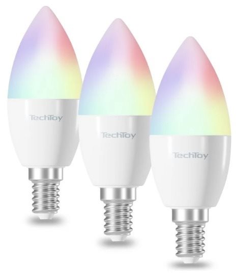 TechToy Smart Bulb RGB 4,4W E14 3 db-os szett LED izzó