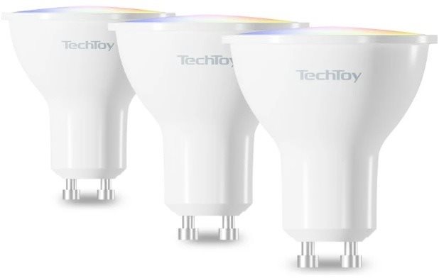 TechToy Smart Bulb RGB 4.5W GU10 3 db-os szett LED izzó