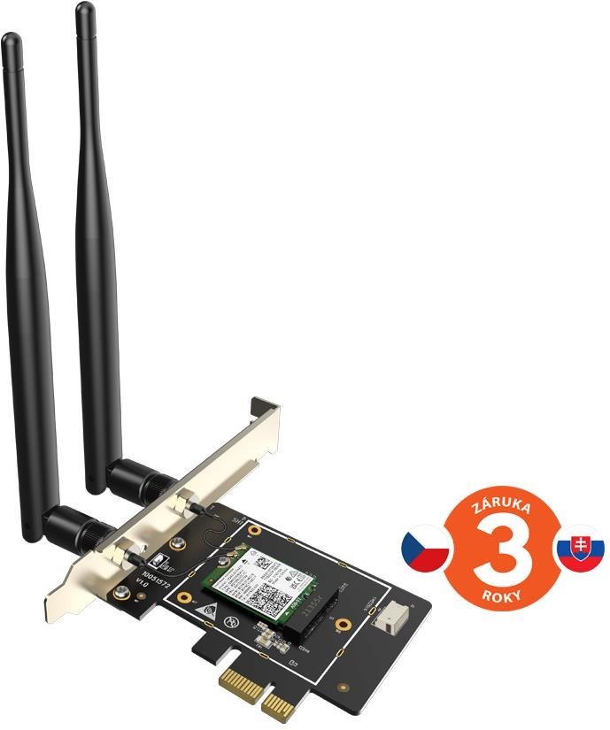 Tenda E33 Wireless AX PCI Express Adapter Wi-Fi 6E Wifi hálózati...