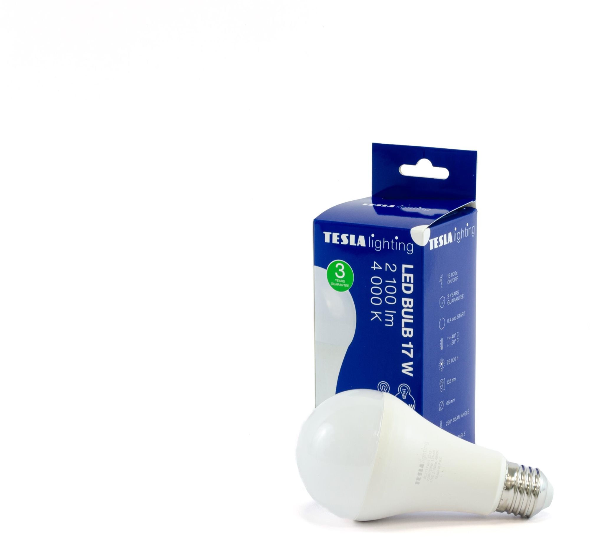 Tesla – LED žiarovka BULB E27, 17 W, 230 V, 2 100 lm, 25 000 h, 4...
