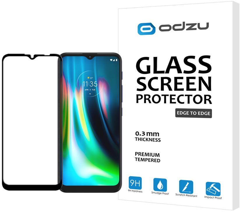 Odzu Glass Screen Protector E2E Motorola Moto G9 Play Glass Screen...
