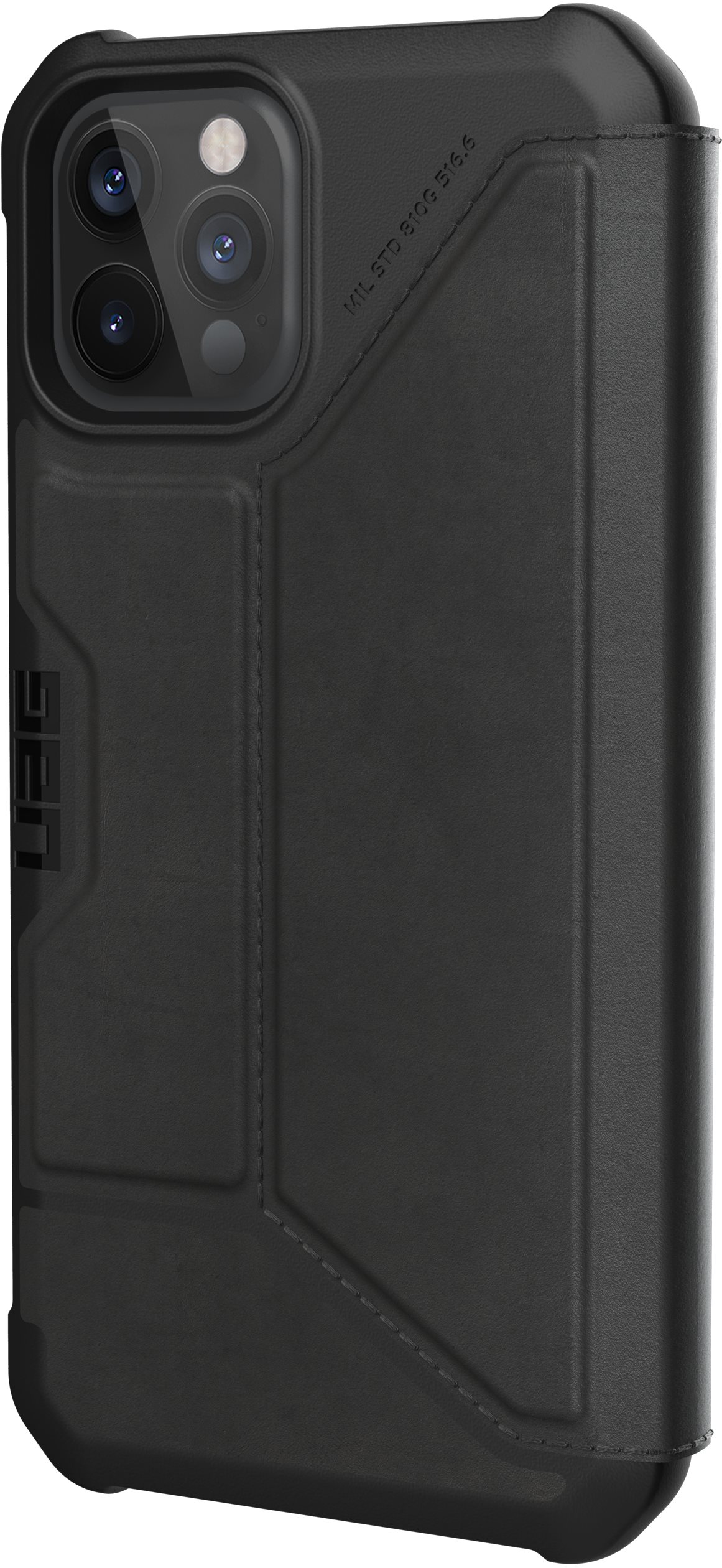 UAG Metropolis LTHR Black iPhone 12/iPhone 12 Pro Phone Cover