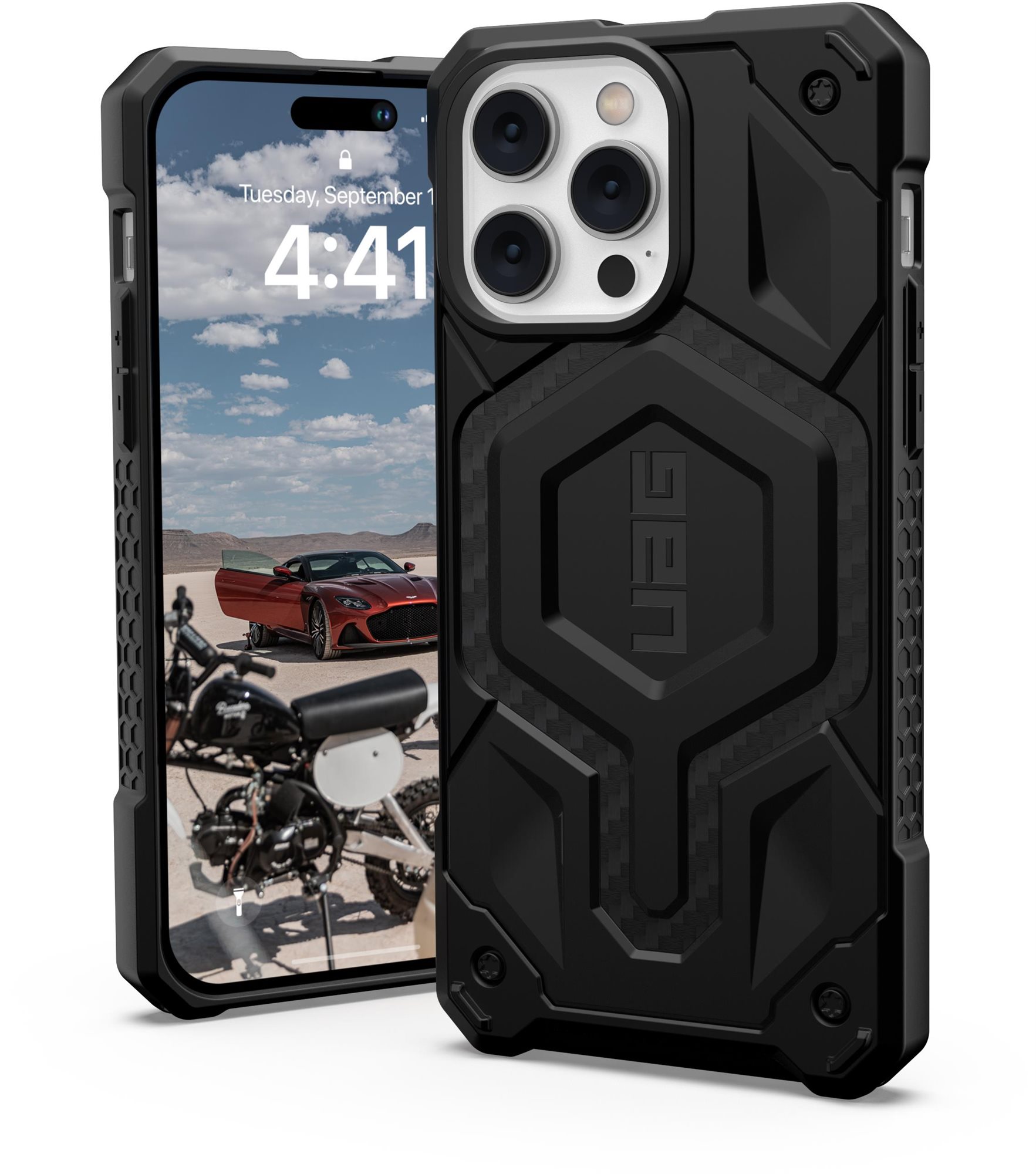 UAG Monarch Pro MagSafe Carbon Fiber Cover für das iPhone 14 Pro...