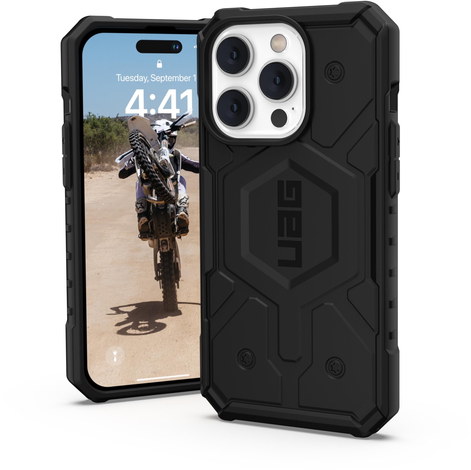 UAG Pathfinder MagSafe iPhone 14 Pro fekete tok Telefon tok