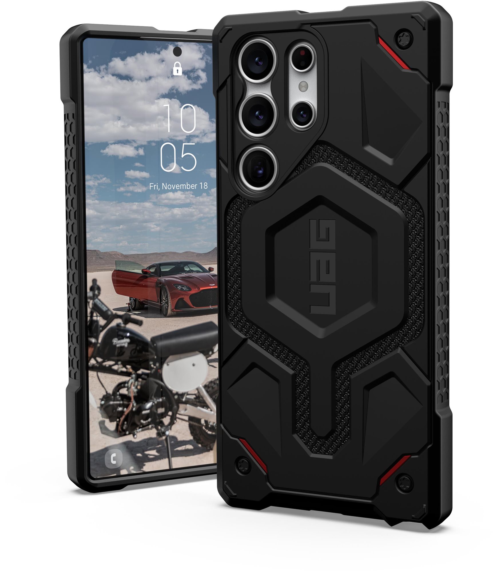UAG Monarch Pro Kevlar Black Samsung Galaxy S23 Ultra tok Telefon tok
