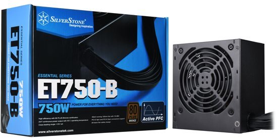 SilverStone Essential Bronze ET750-B 750W PC Power Supply