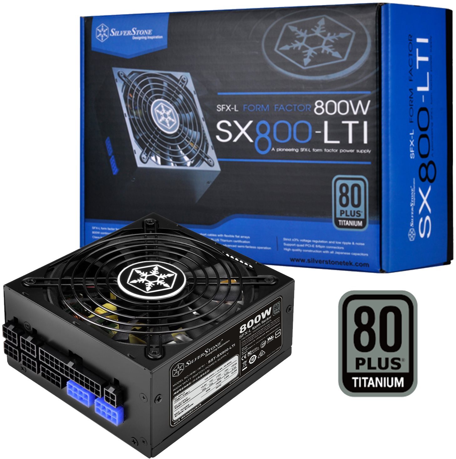 SilverStone SFX-L Titanium SX800-LTI 800W PC Power Supply