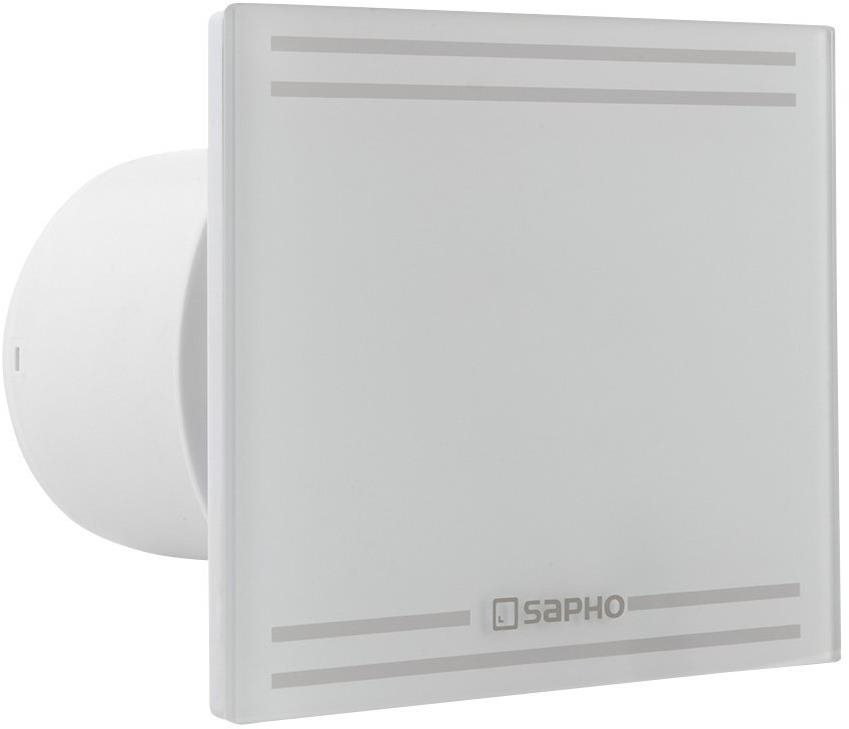 SAPHO GLASS kúpeľňový ventilátor axiálny, potrubie 100 mm, GS101...