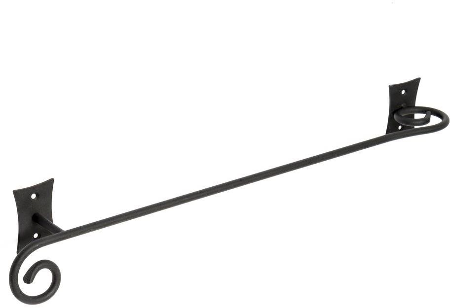 METAFORM REBECCA držiak uterákov 450 × 61mm, čierny Držiak na uteráky