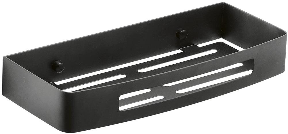 GEDY SMART polička do sprchy, 300 × 45 × 128 mm, čierna matná...