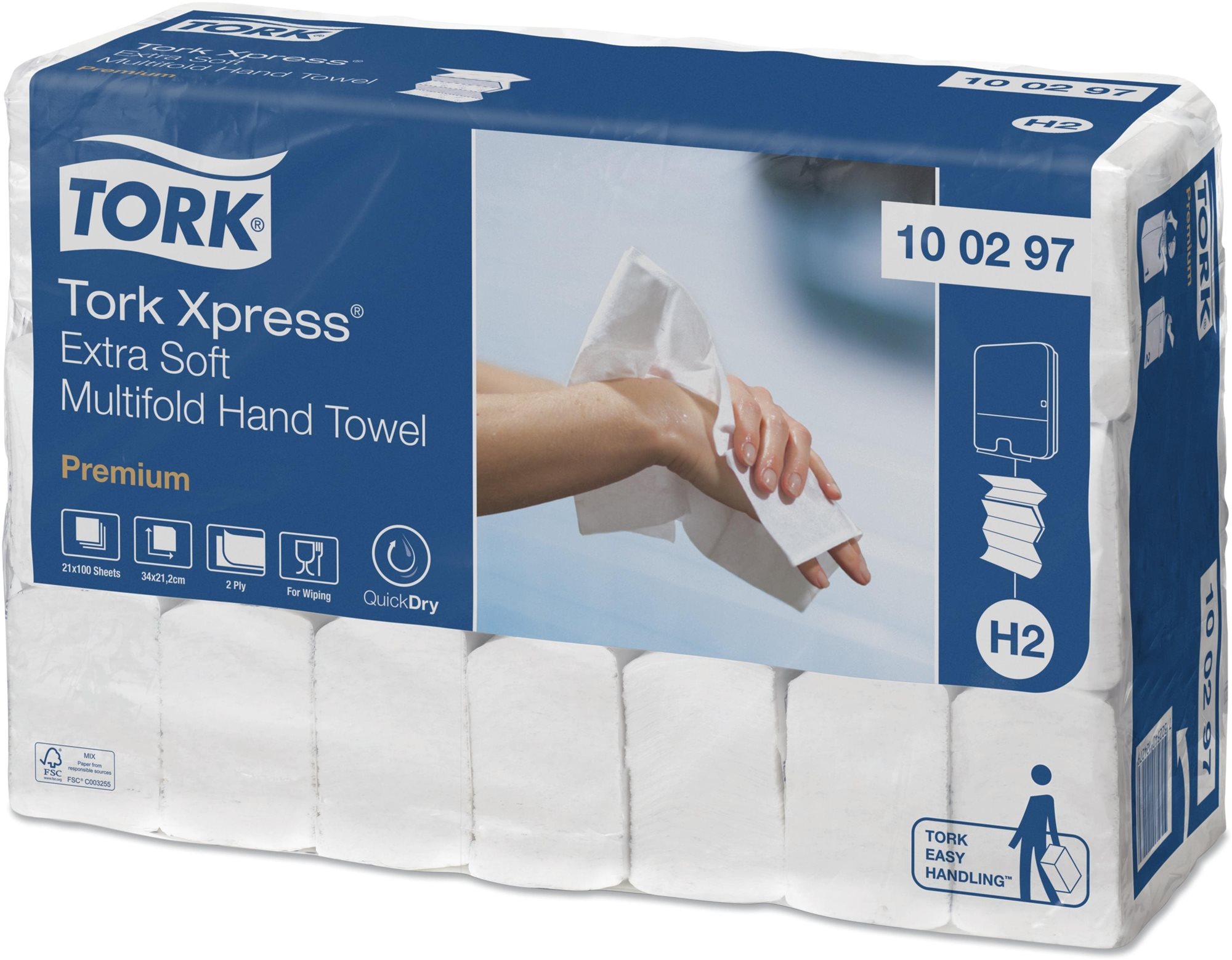 TORK Xpress Multifold H2, extra jemné (21× 100 ks) Papierové...