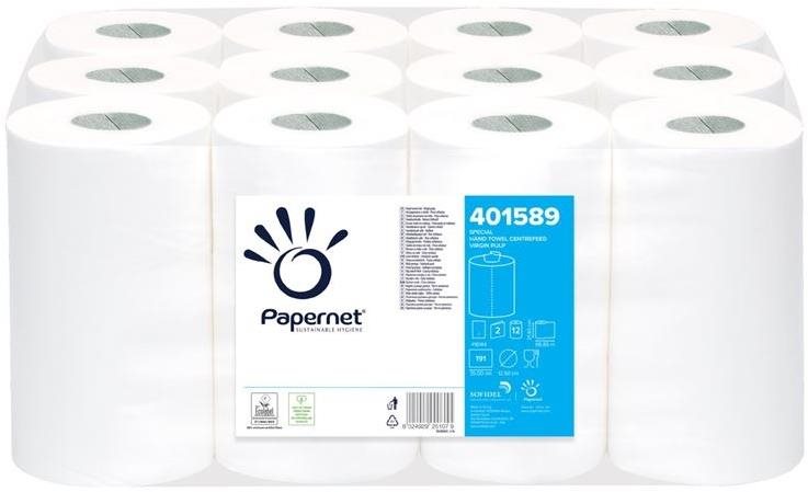 PAPERNET 401589 – balenie 12 roliek Papierové utierky do zásobníka
