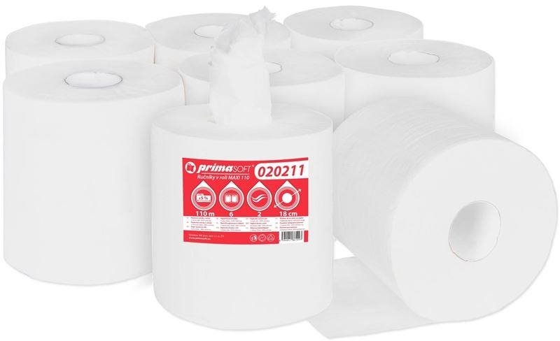 PRIMASOFT Exclusive MAXI 110 – balenie 6 kotúčov Papierové utierky...