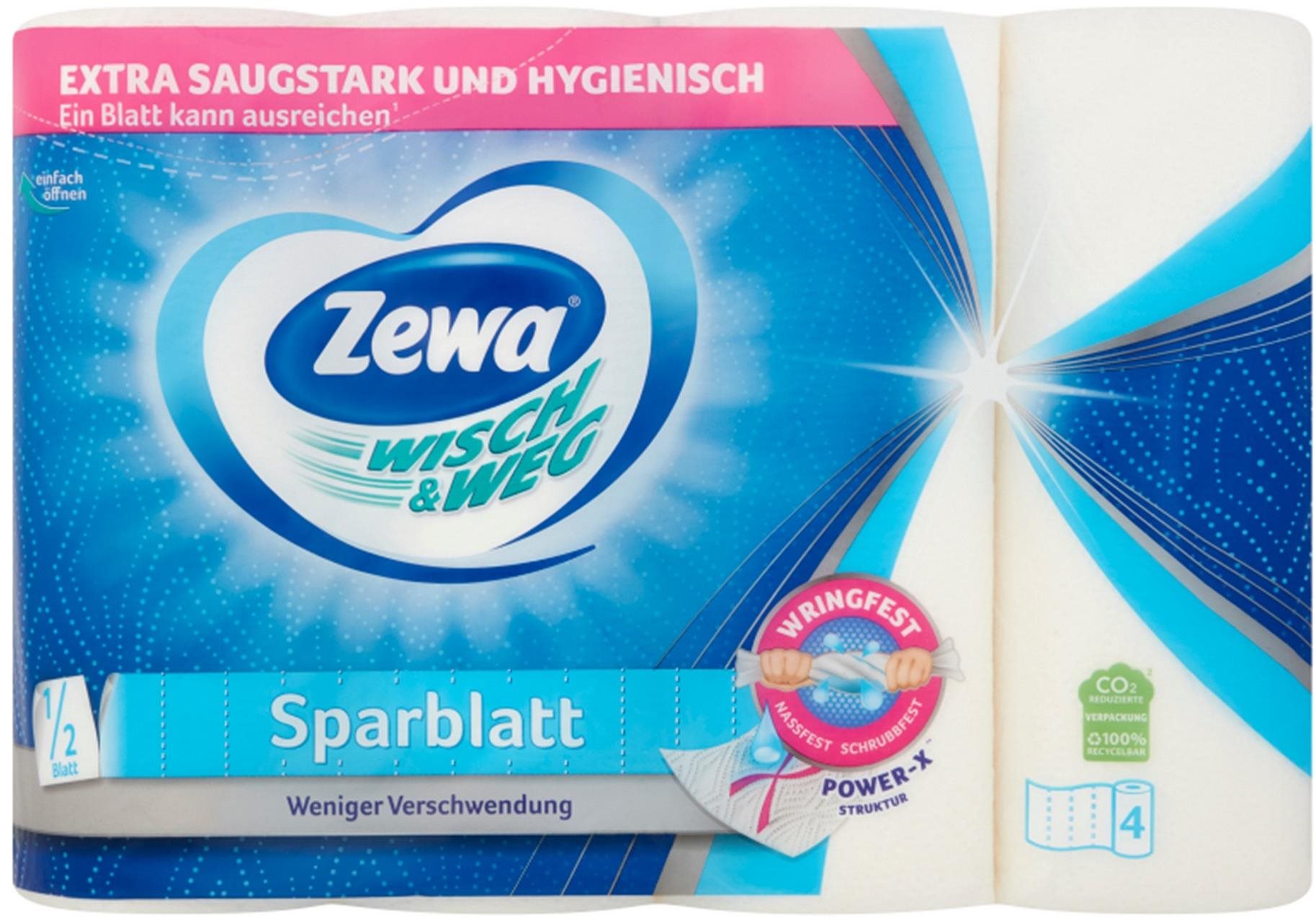 ZEWA Wisch&Weg Original Sparblatt  (4 ks) Papierové utierky do...
