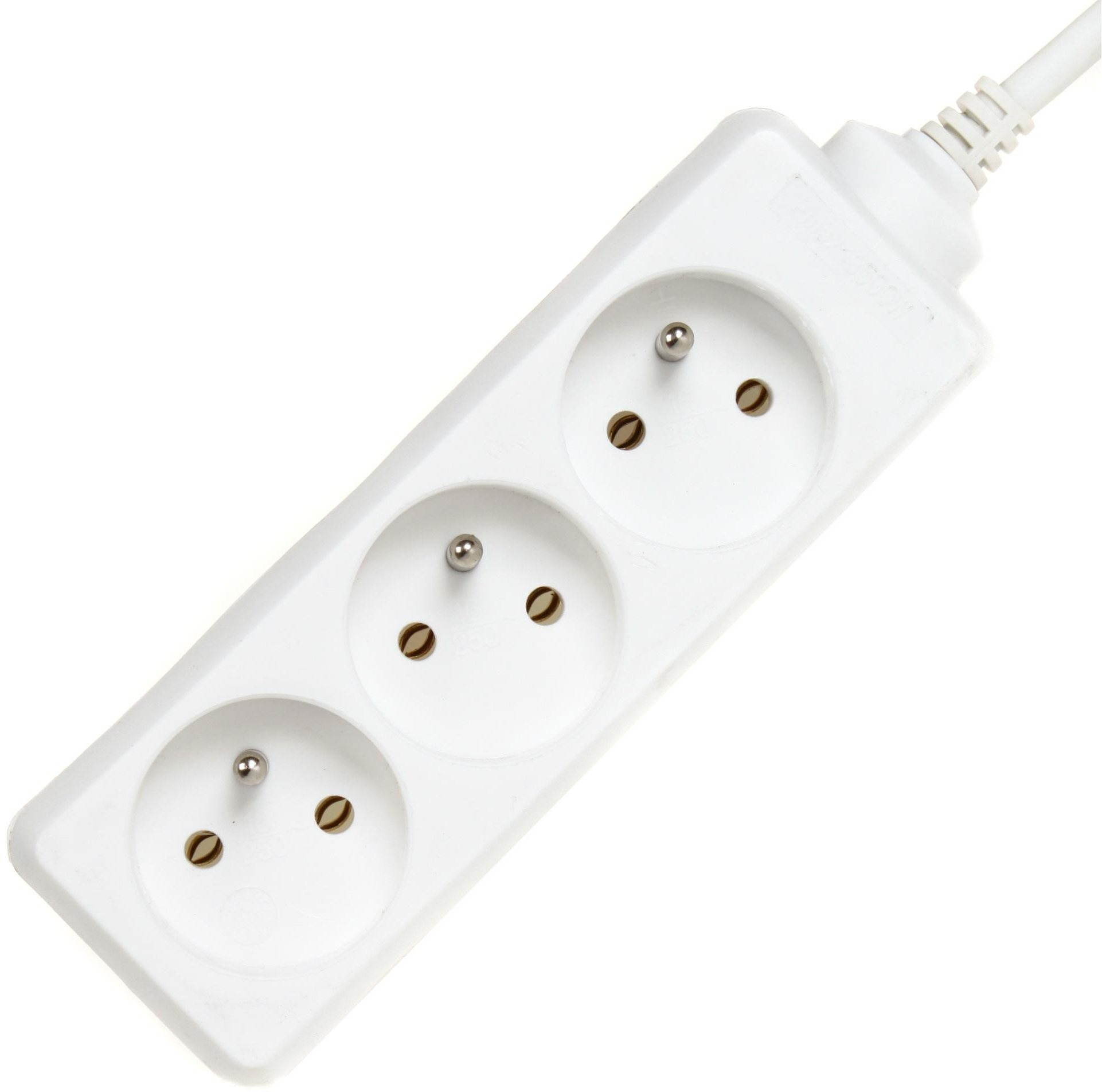 PremiumCord white extension cord 3 m 230V, 3 drawers  Extension...