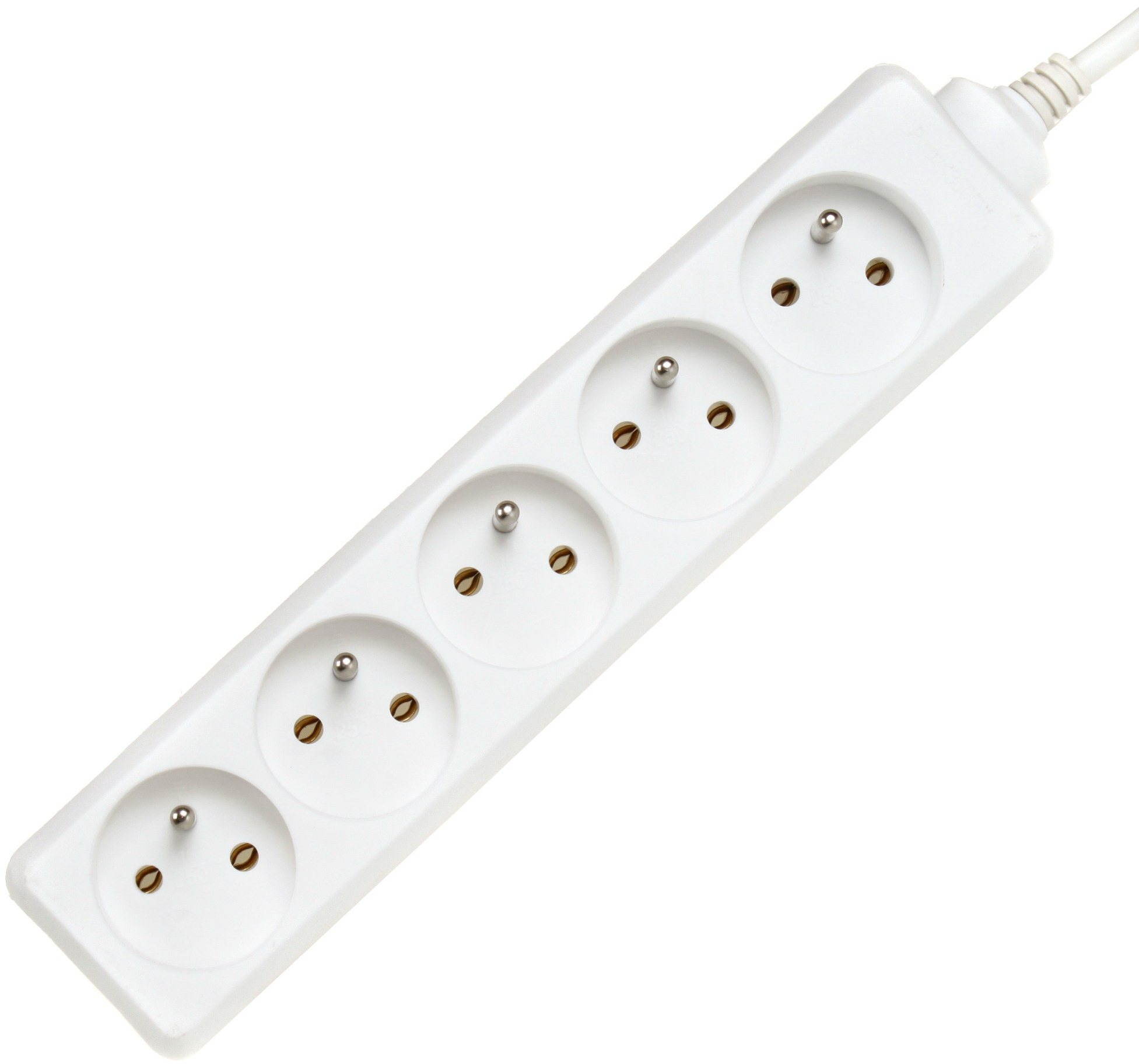 PremiumCord extension cable 3m 230V white, 5 sockets Extension Cable