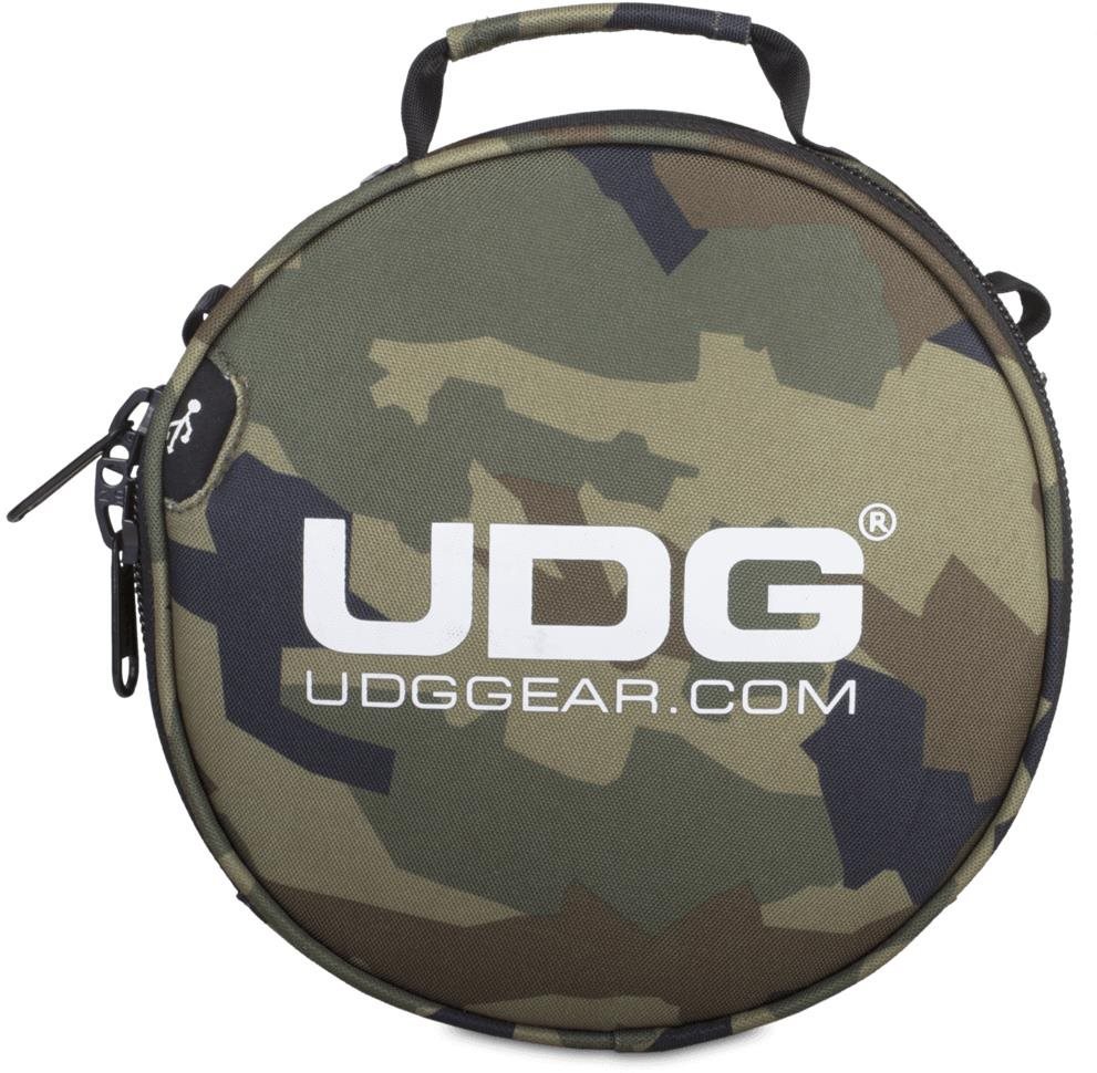UDG Ultimate Digi Headphone Bag Black Camo, intérieur orange Étui...