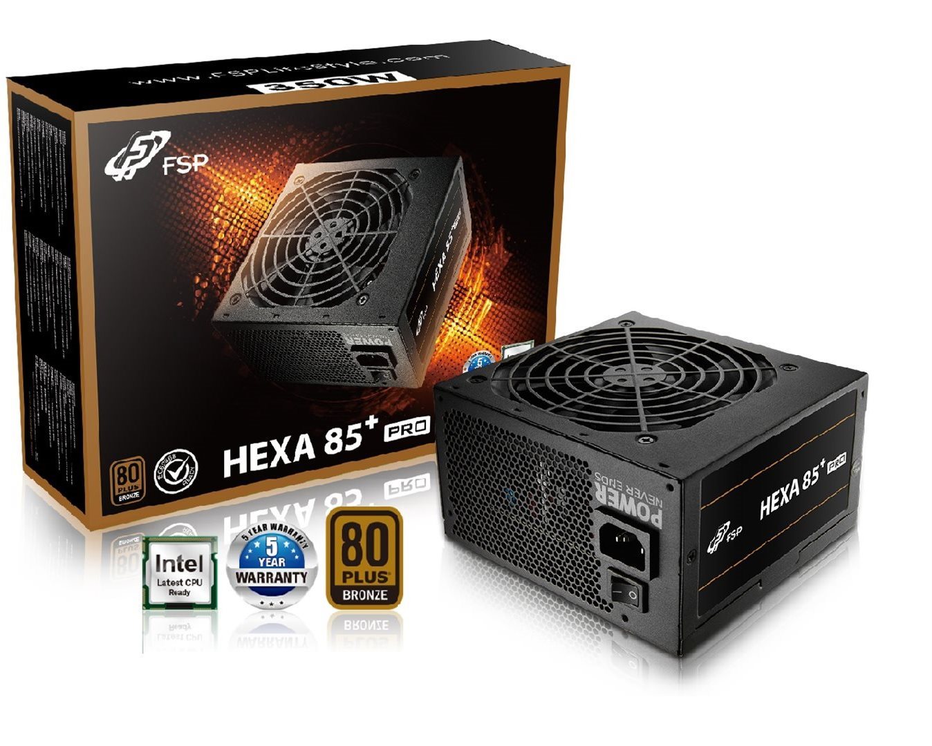FSP Fortron HEXA 85+ PRO 350 PC tápegység