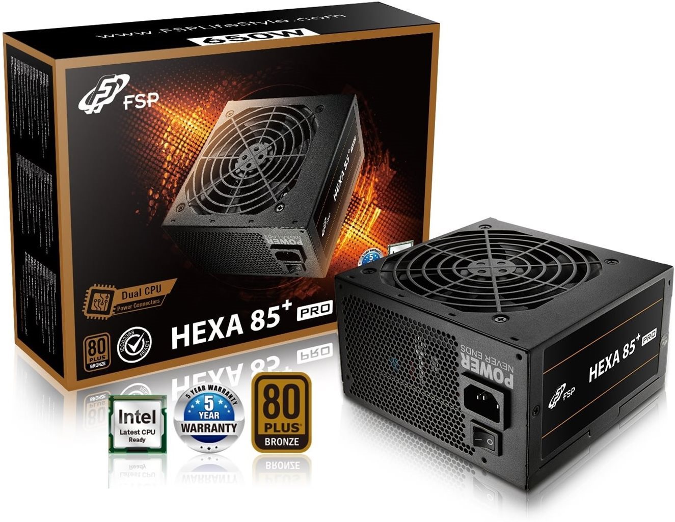 FSP Fortron HEXA 85+ PRO 650 PC zdroj