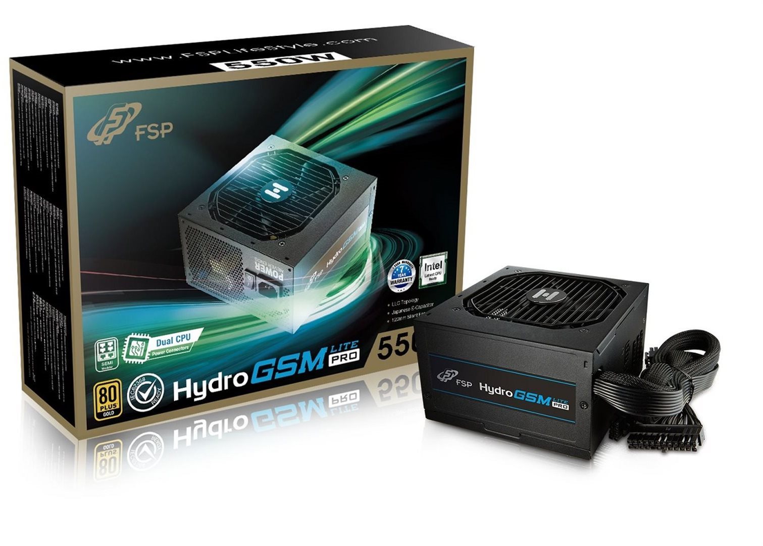 FSP Fortron HYDRO GSM Lite PRO 550 PC Power Supply