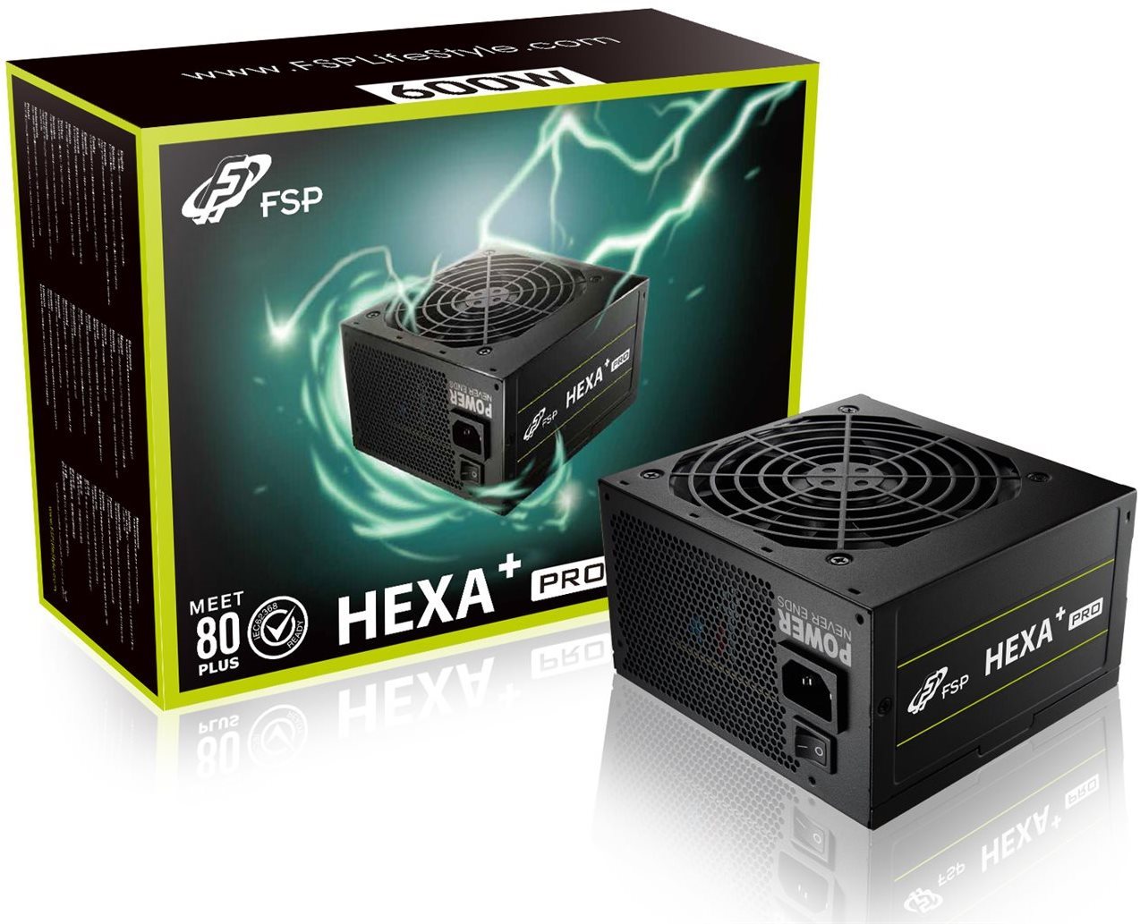 FSP Fortron HEXA+ PRO 600 PC Power Supply