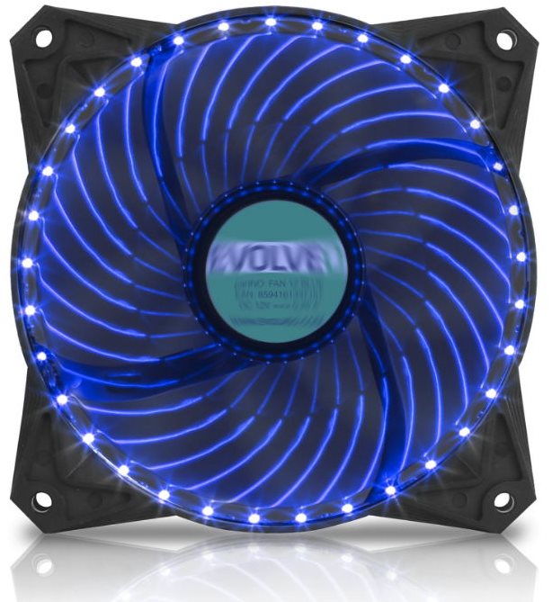 EVOLVEO 12L2BL LED 120 mm modrý Ventilátor do PC