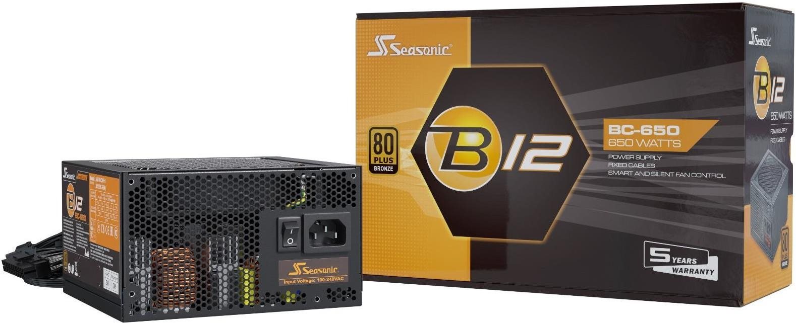 Seasonic B12 BC-650 Bronze PC Power Supply