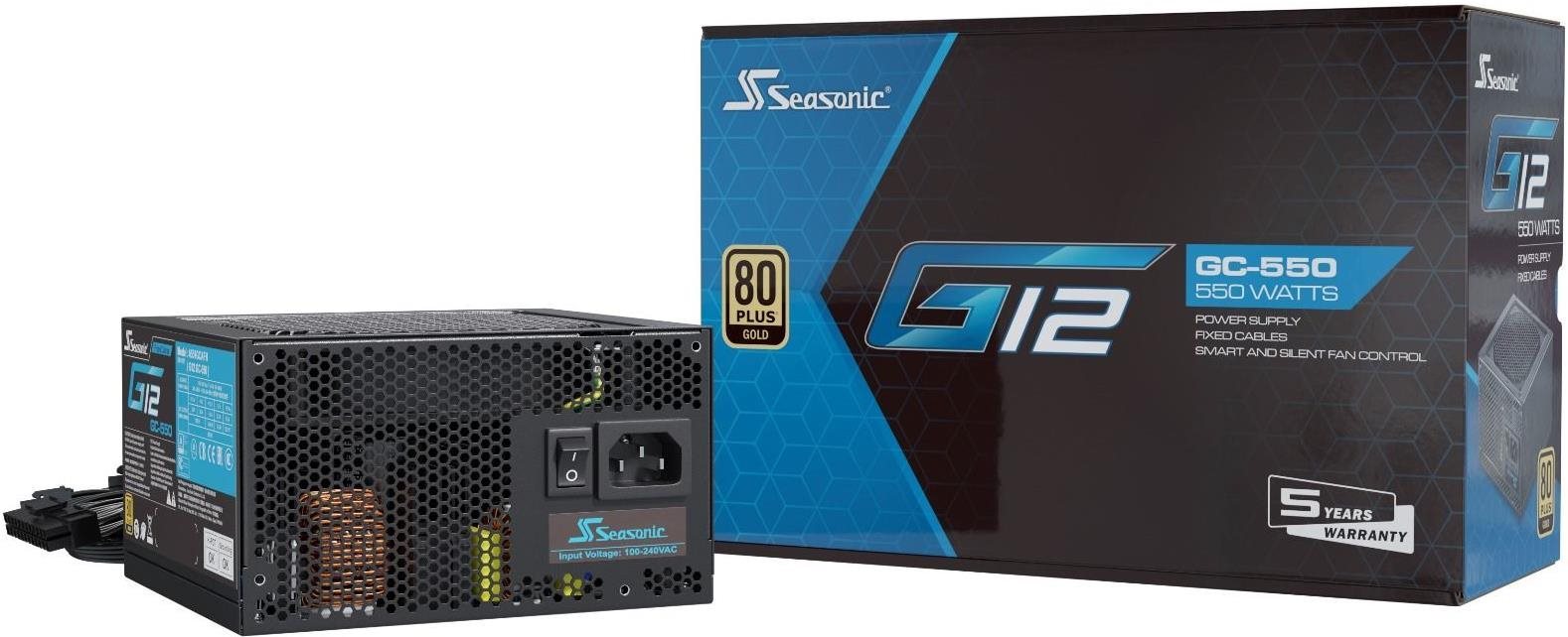Seasonic G12 GC-550 Gold PC Power Supply