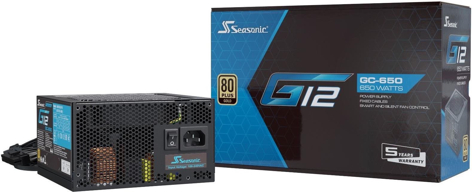 Seasonic G12 GC-650 Gold PC Power Supply