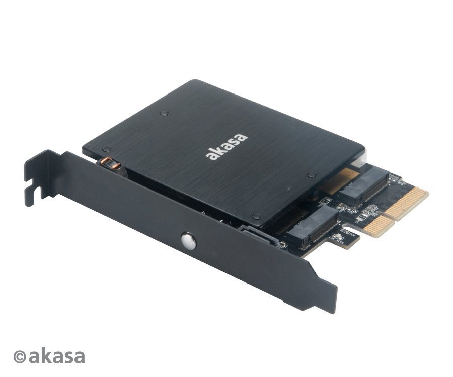 AKASA M.2 PCIe SSD und M.2 SATA SSD ARGB LED Adapter / AK-PCCM2P-03...