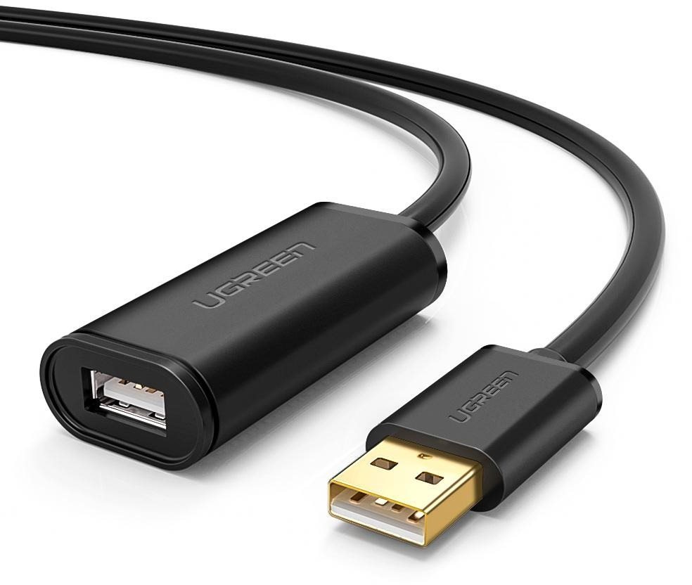 Ugreen USB 2.0 Active Extension Cable with Chipset 10m Black...