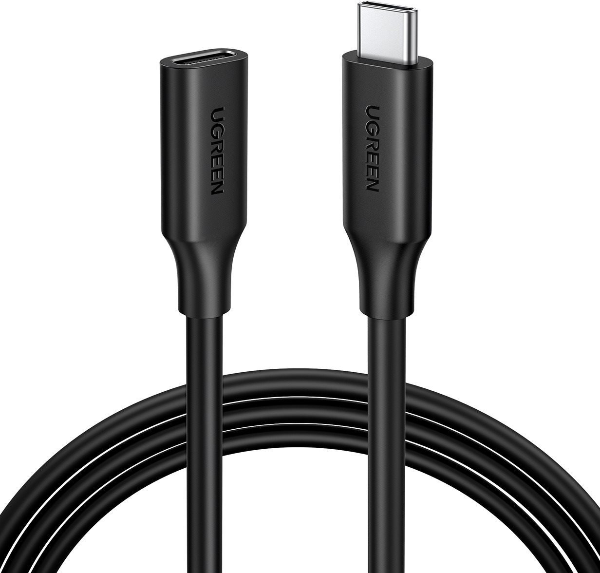 Ugreen USB-C/M to USB-C/F Gen2 5A Extension Cable 1m Black Adatkábel