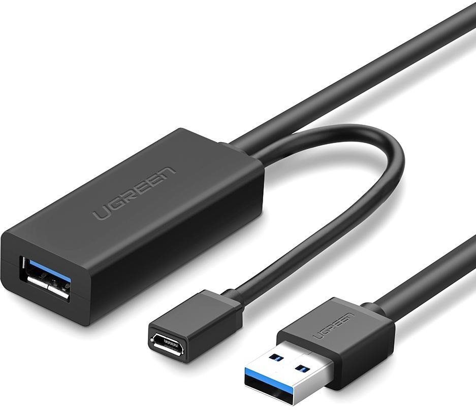 UGREEN USB 3.0 Extension Cable 10m Black Adatkábel