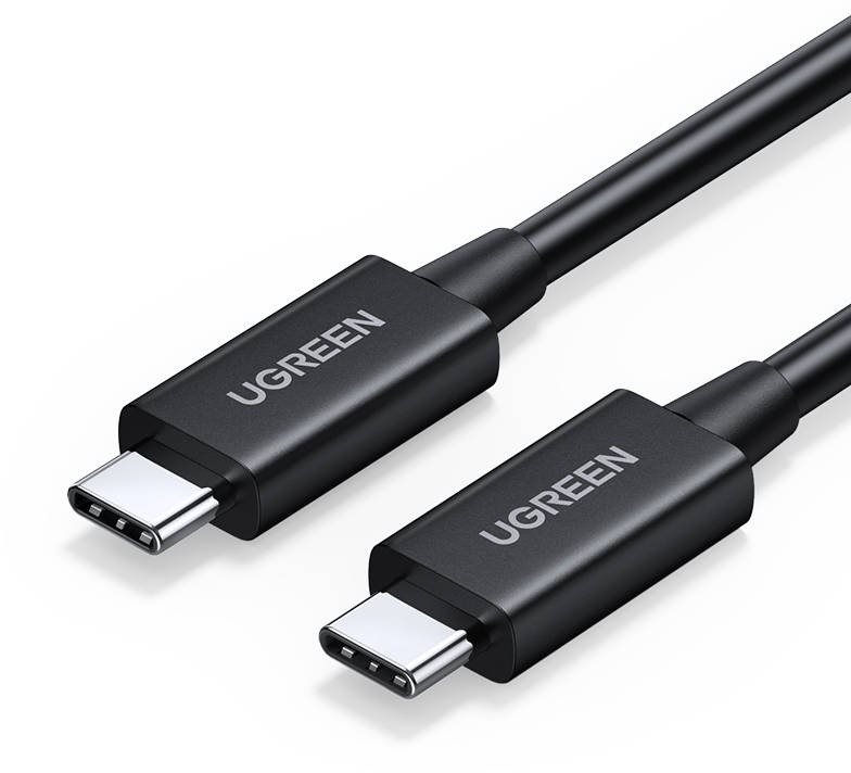 UGREEN USB4 Type C Male to Type C Male 5A Cable 0.8 m Black Dátový...