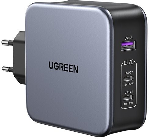 Ugreen USB-A+2*USB-C 140W GaN Tech Fast Charger with C to C Cable...